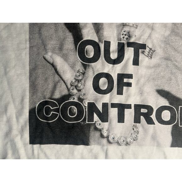 Pam & Gela Women’s Tank Top White Out Of Control Size Small - Picture 3 of 6